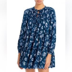 NWT Cinq à Sept Francine Tiered Floral Print Dress Size 12